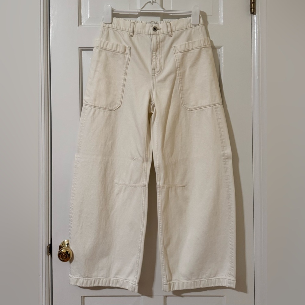 Everlane The Gardener Pull-On Jean in Bone Size 28 Regular - Picture 4 of 7